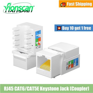 Giắc cắm Keystone Vioncan Cat5e Cat6, Jack Keystone RJ45, Khớp nối mạng Cat6, Jack treo tường Ethernet Cat5e / 6