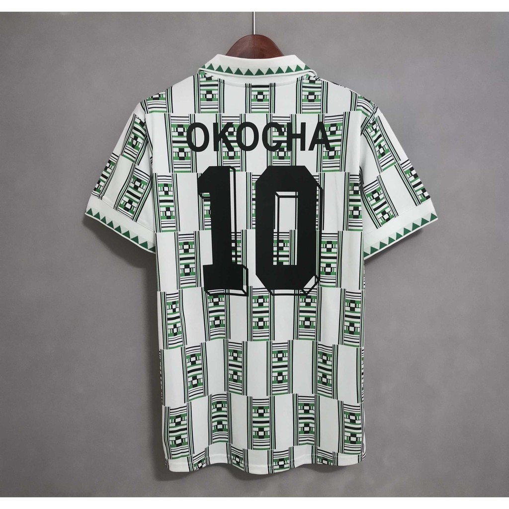 Nigeria 1994 1996 1998 Sân nhà Sân khách Retro Áo bóng đá Football-S8