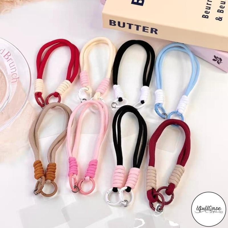 Dây Đeo Cổ Tay Đôi Dệt Tay Chống Mất Dây Đeo Điện Thoại Di Động Đơn Giản