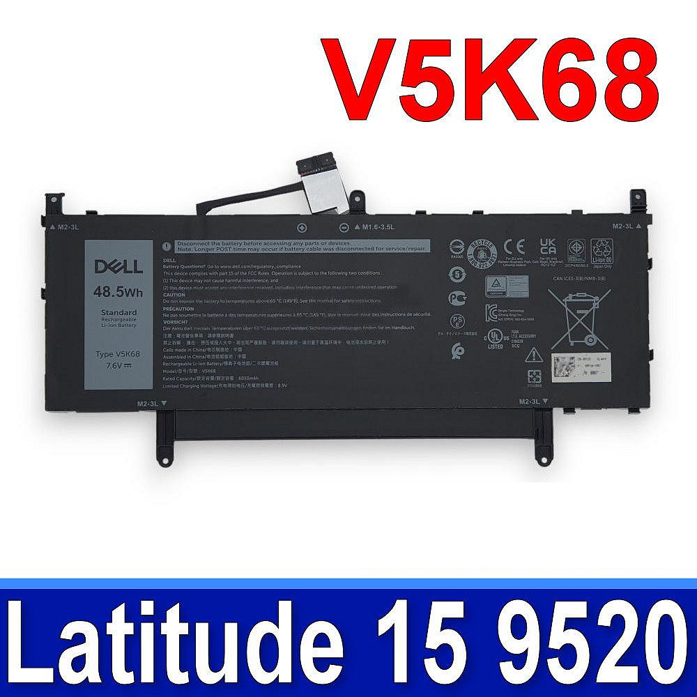 PIN Dell Latitude 9510 9520 2-in-1 V5K68 -ZIN