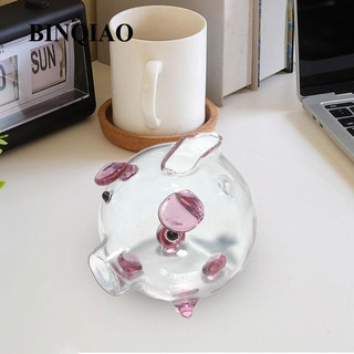 Thủy tinh lợn heo đất tiết kiệm tiền nồi tiết kiệm tiền bình hộp tiền cho trẻ em