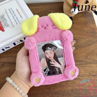 June Gấu Photocard, Thẻ Sinh Viên Hoạt Hình Sang Trọng Photocard, Túi Thời Trang Móc Khóa Dễ Thương Di Động Đựng Thẻ Ảnh