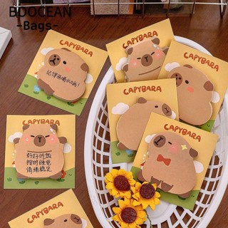 Giấy ghi chú Capybara, Giấy ghi nhớ hoạt hình văn phòng phẩm, 30 tờ Đồ dùng học tập Danh sách việc cần làm tự dính