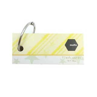 Giấy note flash cards motto 70x30mm cyfc70-ye - motto