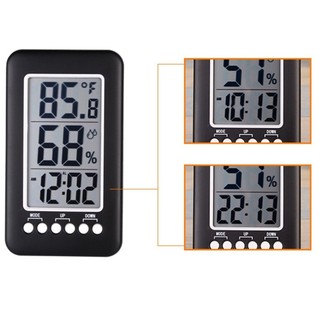 Thermometer Indoor Outdoor Temperature Meter Thermometer Clock Transmitter[SECL]