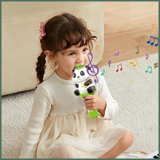 Micro Trẻ Em Âm Nhạc Gấu Trúc Micro Mic Tương Tác Không Dây Cho Karaoke Học Tập Sớm Âm Nhạc Hát Đồ Chơi explanvn