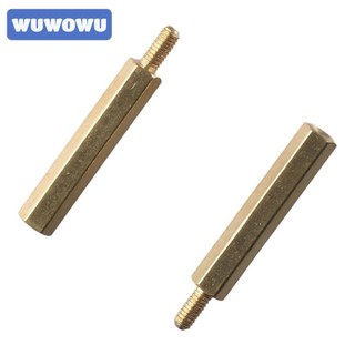 Wuwowu 20 Miếng Đệm Standoff, M 3 Đồng Hex PCB Bo Mạch Chủ Miếng Đệm, Ăn M3x25mm + 6mm Lục Giác Vàng Vít PCB Đứng- Miếng Đệm Lục Giác Lục Giác