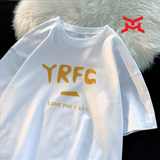 Trendy Cotton Short-Sleeved T-shirt for Men New Ins Trendy Student Loose Top Men