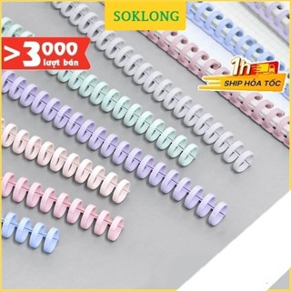 Thanh còng nhựa sổ màu Pastel Sổ KLONG, còng đóng ruột sổ làm binder refill P11
