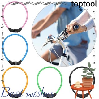 Toptool Số kết hợp xe đạp Thép chu kỳ an ninh ổ khóa có thể đặt lại