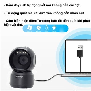 Máy quét mã vạch QR code, barcode, 2D,1D để bàn tự động Quét mã tốc độ cao, máy bắn mã vạch 2D,1D,QR code