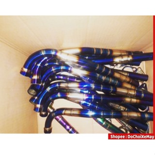 Cổ pô inox mạ Titan cho Wave Sirius Exciter Vario Airblade Mio Nouvo Raider Winner Sonic . DOCHOIXEMAY