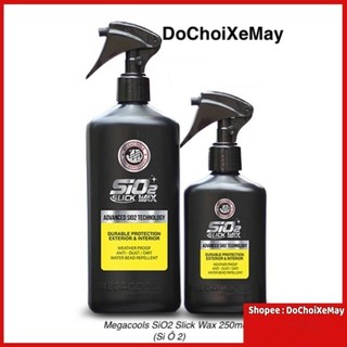 Dưỡng bóng dàn áo , kim loại MEGACOOLS SiO2 (Si Ô 2) Slick WAX 250ml, dễ sử dụng, an toàn, hiệu quả cao . DoChoiXeMay