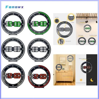[Dolity2] Đồng Hồ Điện Tử Treo Tường Đèn LED Hình Tròn