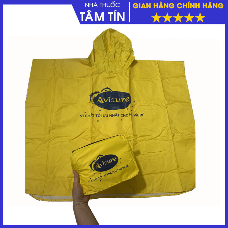 Áo mưa trẻ em Avisure dày 2 lớp chống thấm siêu tốt danh cho bé yêu