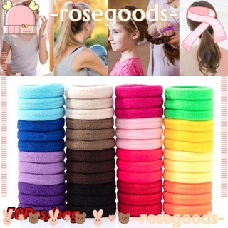 Set 50 dây cột tóc nylon co giãn tốt không gây hư hại tóc