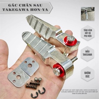 ￼[ HOT ] Gác Chân Sau TAKEGAWA V2 2024 Gắn Xe HONDA YAMAHA, Wave, Fu Led, AB ,Nhôm Đúc ( Tặng kèm long đền đỏ )