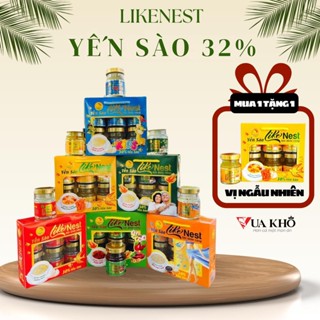 MUA 1 TẶNG 1 Nước Yến sào Likenest 32% chưng sẵn vị Đông Trùng Hạ Thảo Mua 1 lốc tặng 1 lốc