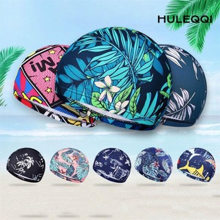 HULEQQI Mũ tắm Hoa thoáng khí Turban thể thao đàn hồi