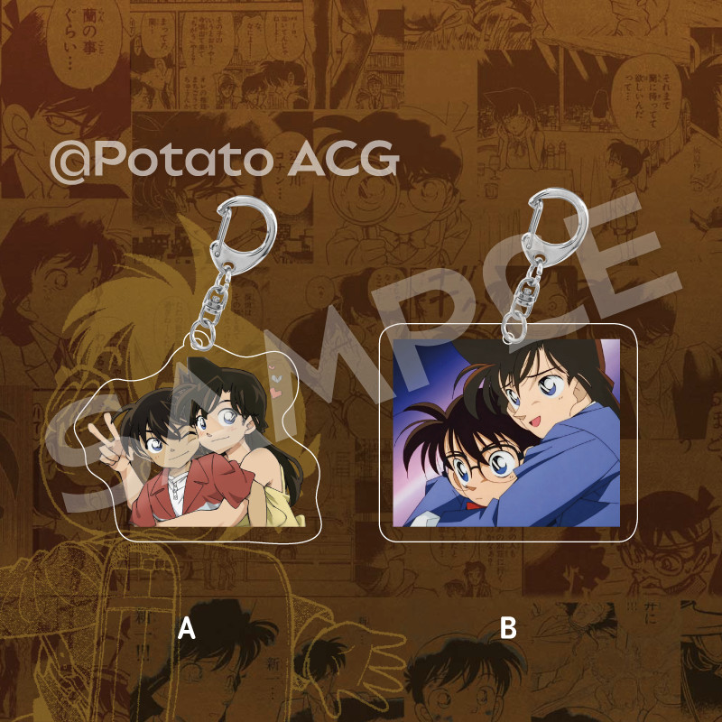 Thám tử Conan Edogawa Conan Kudo Shinichi Mourilan Newland CP acrylic Schoolbag mặt dây chuyền móc k