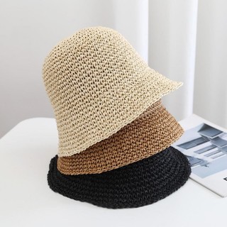 Phong Cách Dệt Mũ Rơm Nữ Nhỏ Tươi Đi Biển Che Nắng Mũ Chống Nắng Nữ Phong Cách Nhật Bản Phiên Bản Hàn Quốc Hợp Thời Trang Vành Nhỏ Xô Mũ