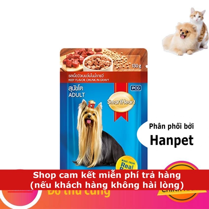 Thức ăn sốt cho chó Smartheart 130gr