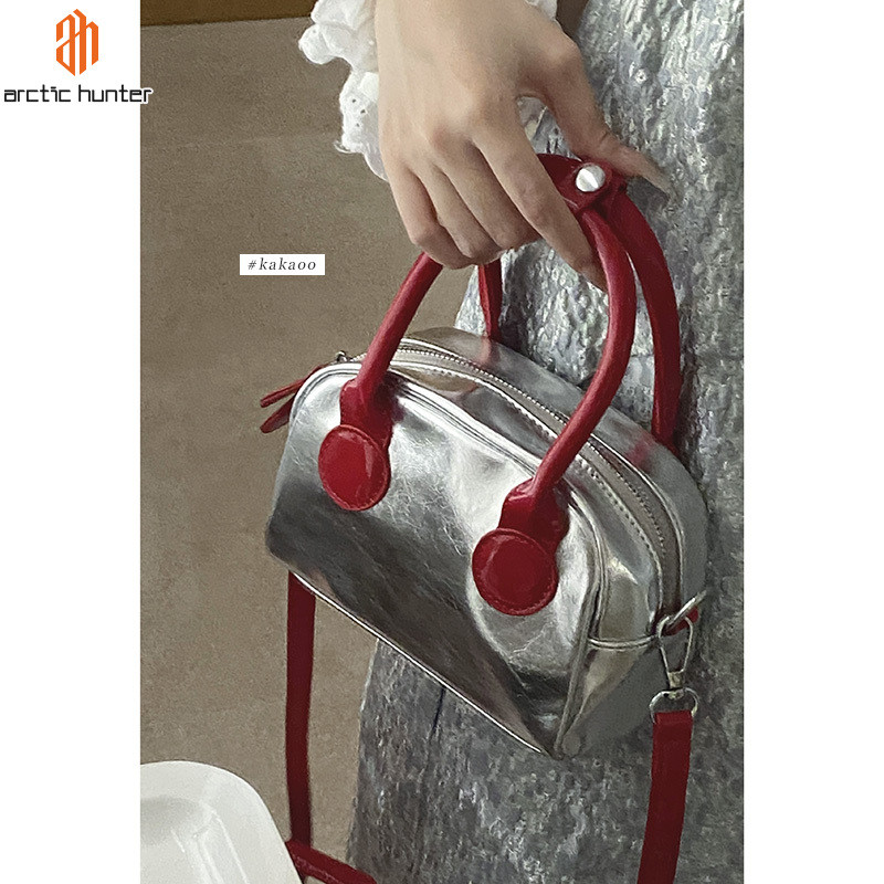 Arctic Hunter Túi Tote màu tương phản sành điệu Túi đeo chéo vai Bowling Mini