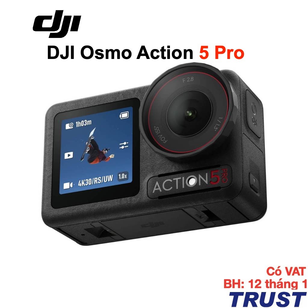 Camera hành động DJI Osmo Action 5 Pro máy quay hành trình 4K 120fps,chế độ màu HLG,quay đêm rõ nét