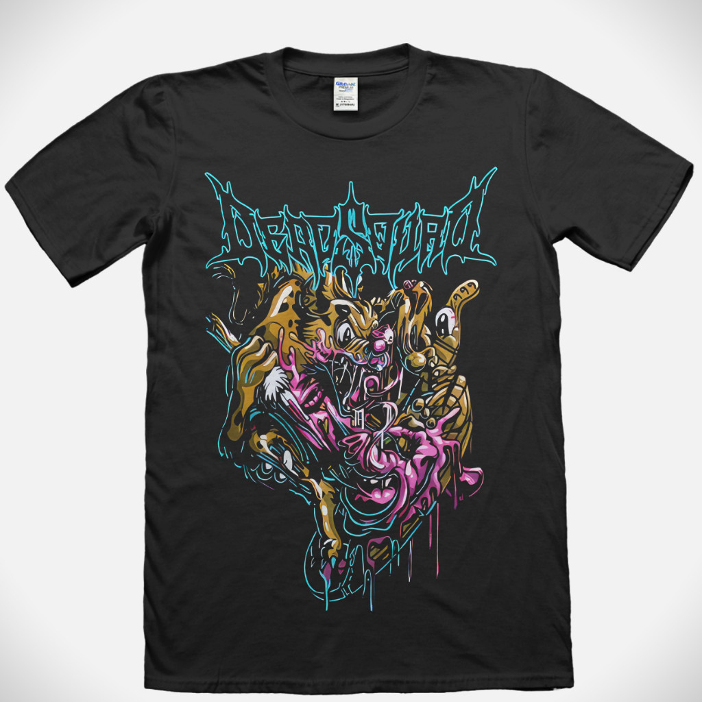 Áo thun cỡ lớn Deadsquad X Erigo - Hyena Đen | Áo thun âm nhạc