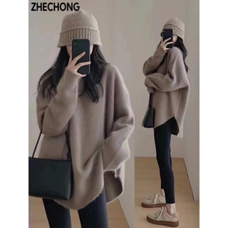 ZHECHONG áo len cardigan áo khoác cardigan hàn quốc Xu hướng phổ biến Thời trang WMJ2480IVN 40Z240930