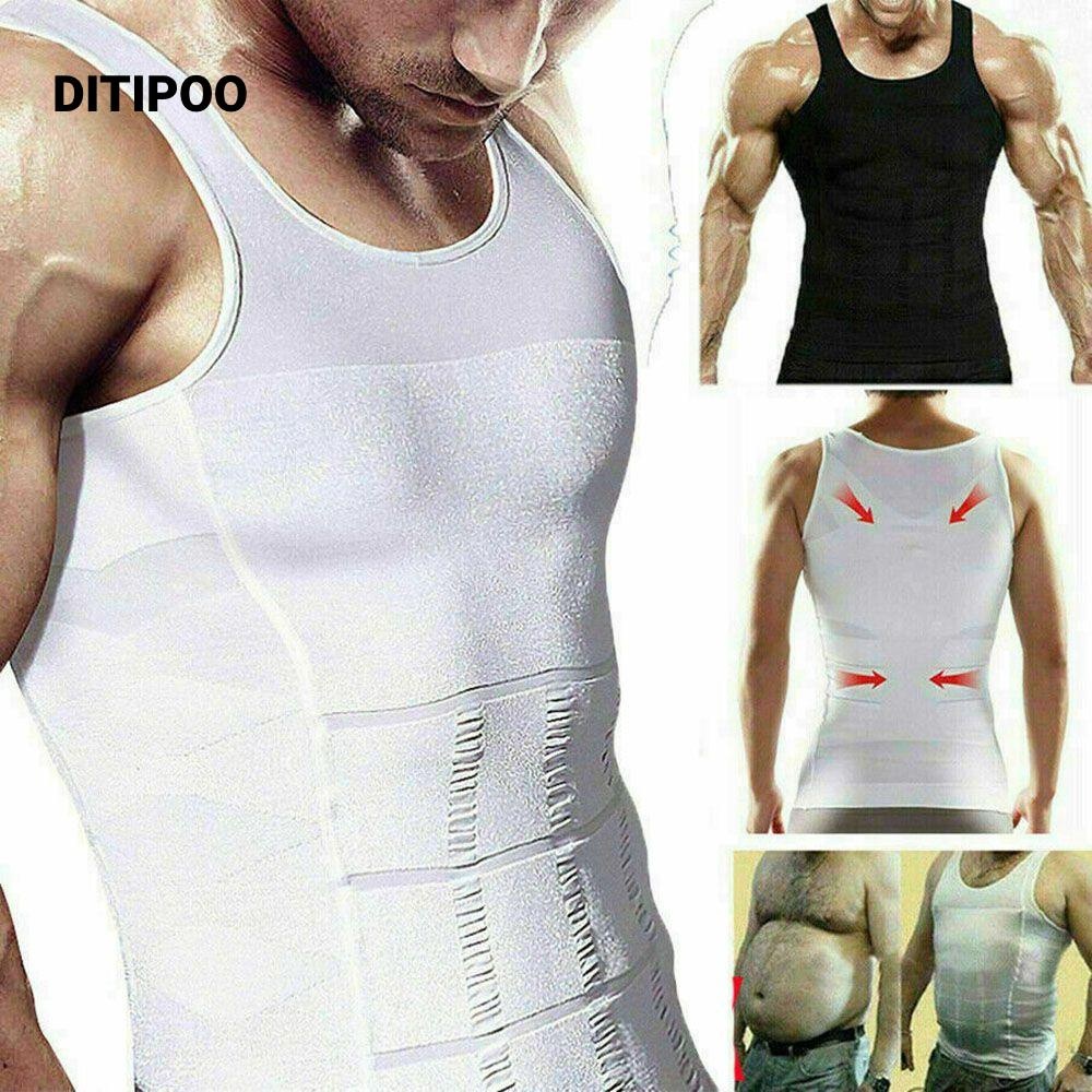 Ditipoo Body Shaper Hot Quần Lót Áo Sơ Mi Nam Định Hình