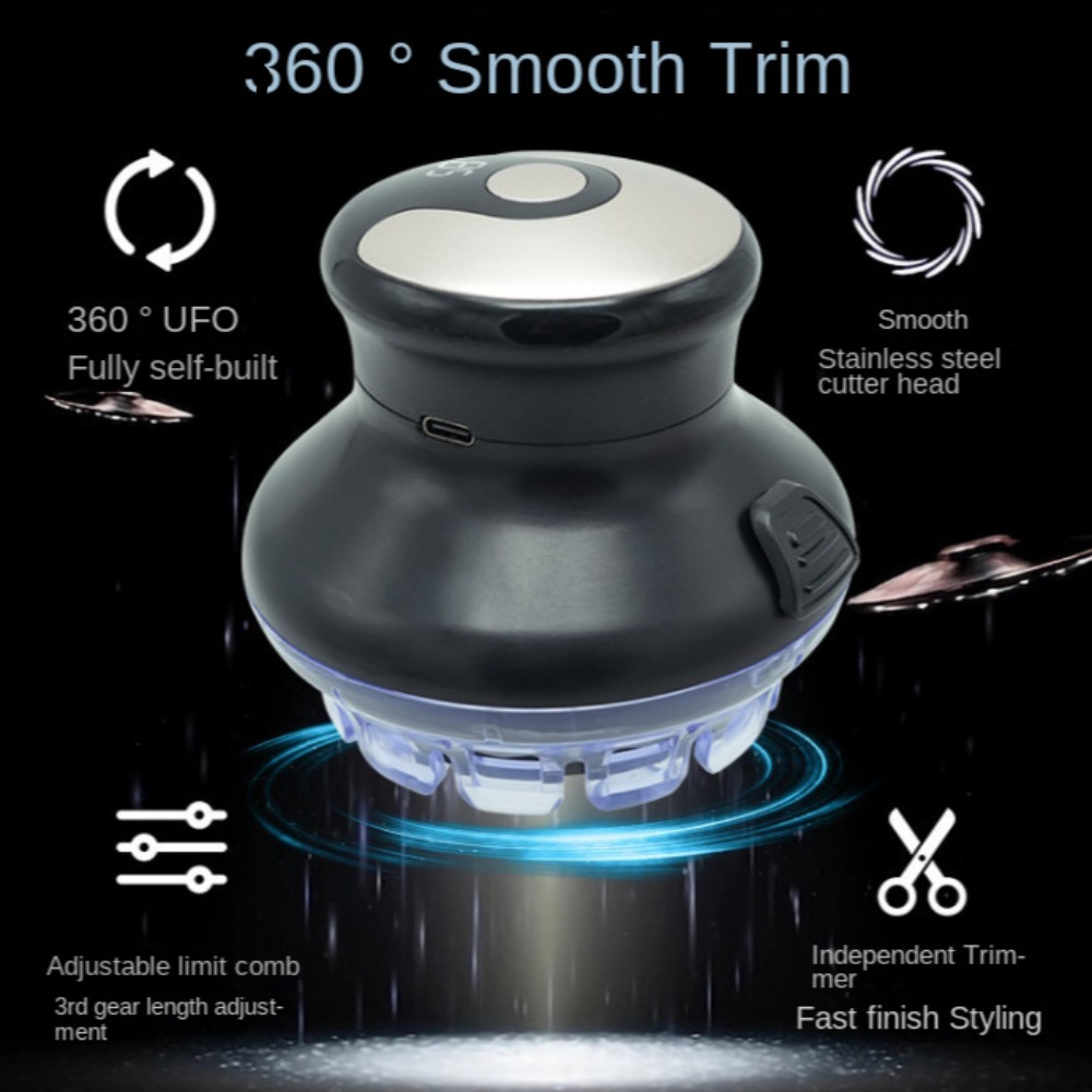 JQD  Máy cắt tóc điện đĩa bay , Magic Hair Salon Tông đơ cắt tóc đa năng Máy cắt tóc đặc biệt, Dễ sử dụng Máy cắt tóc điện tại nhà USB hoàn toàn tự động dành cho nam