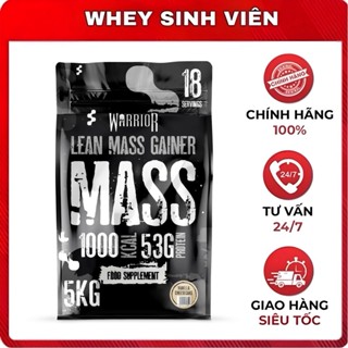 [Chính hãng] Bột Tăng Cân Warrior - Lean Mass Gainer (5KG) - Hỗ Trợ Lên Cơ, Hiệu Quả, Chính Hãng