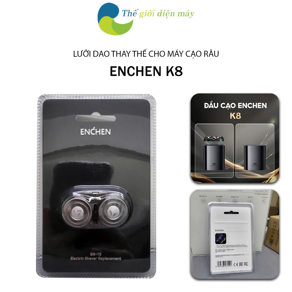 Lưỡi dao thay thế cho Máy cạo râu Enchen K8 (CHỈ THAY THẾ ĐƯỢC CHO MÁY CẠO RÂU ENCHEN K8)