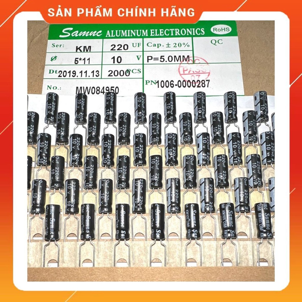 [ 30 con ] TỤ ( Suscon 10V 470UF 6.3x11mm ) ( SAMNC 10V 220UF 5x11mm)