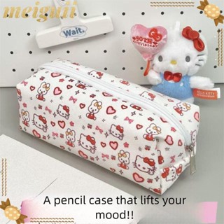 MEIGUII Túi Đựng Bút Hello Kitty Dung Tích Lớn Đa Chức Năng Cho Học Sinh Văn Phòng Phẩm