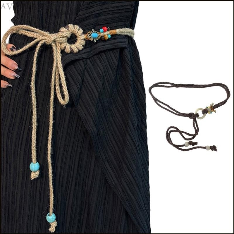 Bohemian Handmade Braided Waist Rope for Women Multi-type Ladies Dress Belt