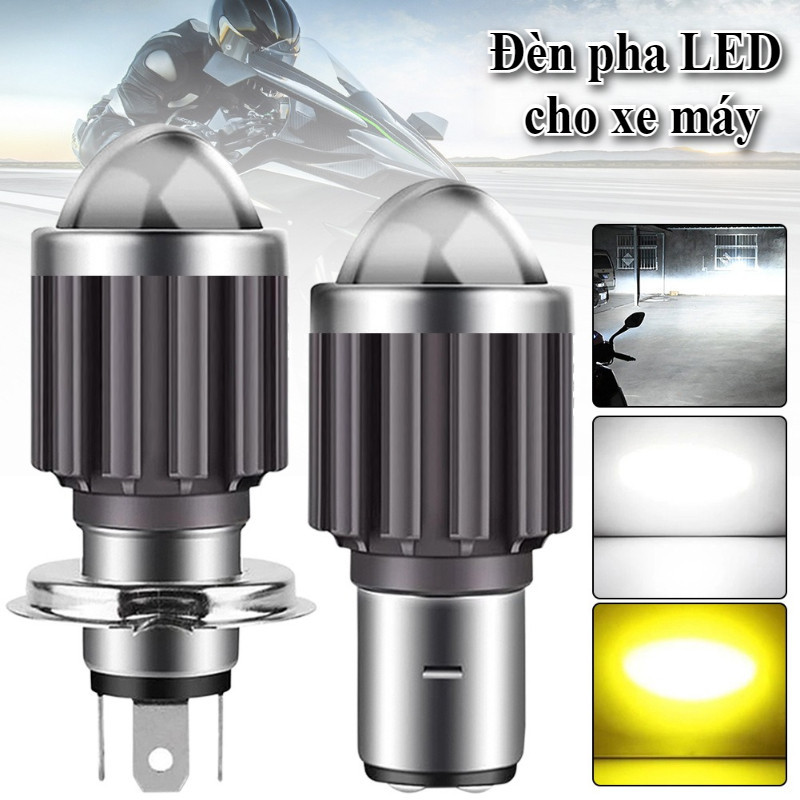 Đèn Pha LED Cho Xe Máy, Bóng Đèn Pha Siêu Sáng, Dành Cho Xe Mô Tô