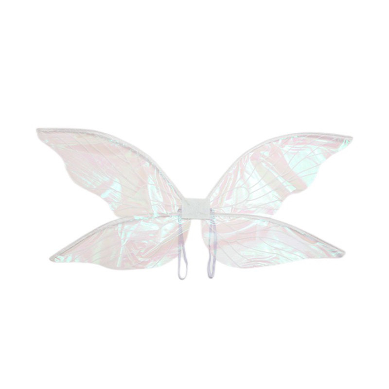 Preferred#Children's Butterfly Colorful Wings Boys and Girls Colorful Transparent Wings Elf Wings Pe