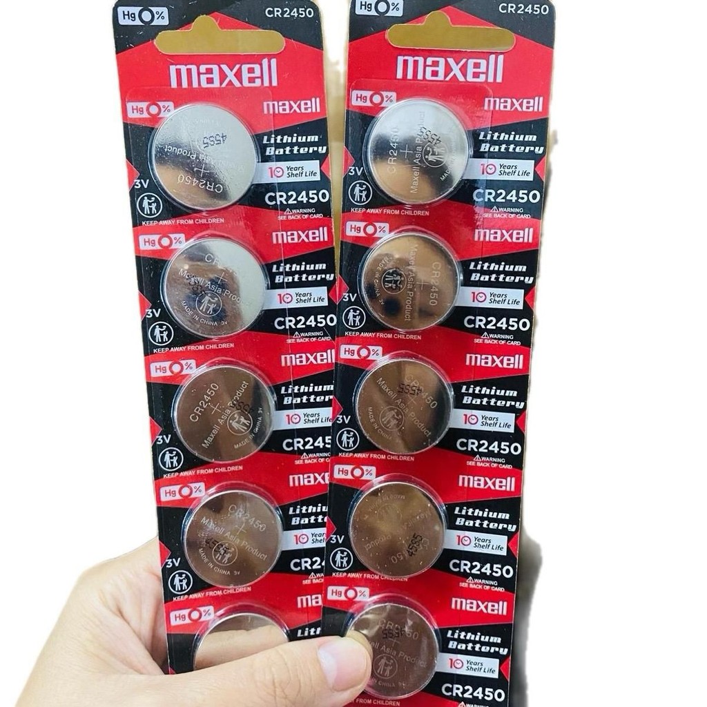 ￼Pin CR2450 / CR 2450 3V Maxell Lithium - Chính hãng