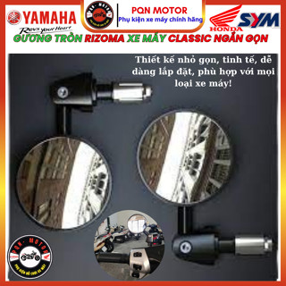 Gương Tròn Rizoma Mini Bar End – Gắn Chân Gương Xe Máy, Kính Tròn Nhôm CNC Đẹp Chắc Chắn
