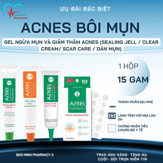  Gel Ngừa Mụn và Giảm Thâm Acnes  Sealing Jell   CLEAR CREAM  Scar Care   Dán Mụn  