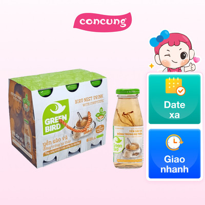 Thực phẩm bổ sung Nước uống bổ dưỡng Yến Sào và Đông Trùng Hạ Thảo (Lốc 6)