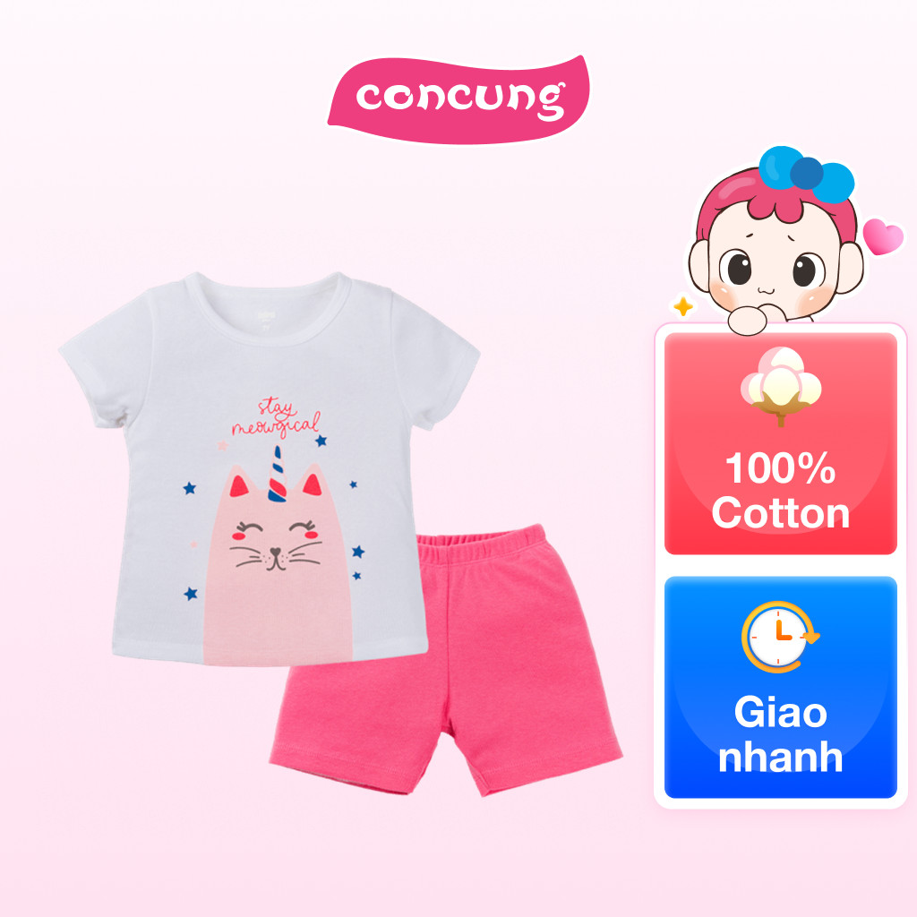 Bộ bé gái lửng Animo Easy LU1224024 (4Y,Trắng)