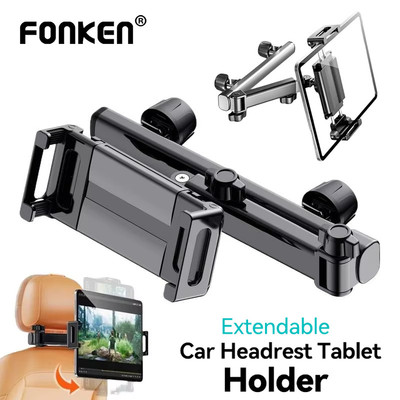 Fonken Xe Phía Sau Gối Máy Tính Bảng Giá Đỡ Kính Thiên Văn Xoay Ghế Xe Phía Sau Đứng Tựa Đầu Giá Đỡ Phù Hợp Với 4.7-12.9 Inch