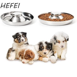HEFEI Huấn luyện ăn chậm bằng thép không gỉ chống đầy chứng khó tiêu cho chó con ăn