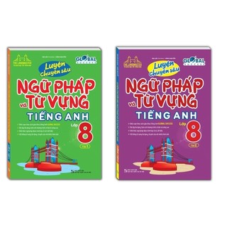 Sách - Combo 2c - GLOBAL SUCCESS - Luyện chuyên sâu ngữ pháp và từ vựng tiếng anh lớp 8 (MT)