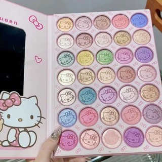 35 Phấn Mắt Một Màu Sanrio Trang Điểm Hellokitty Đĩa Phấn Mắt Shimmer Matte Đẹp Mắt Có Gương Trang Điểm