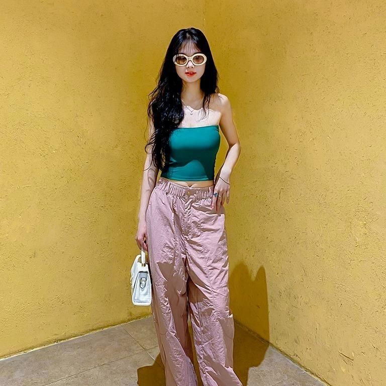 Áo Quây Croptop cho nữ A136 Gladimax Thun cotton dày dặn, co giãn, phong cách trẻ trung năng động | BigBuy360 - bigbuy360.vn