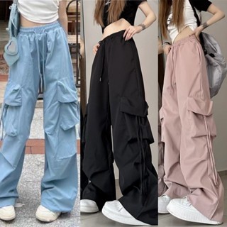 Quần ống rộng nữ Quần y2k hot trend 2023 Quần túi hộp Quần jogger nữ quần ống suông Quần cargo pants 2023